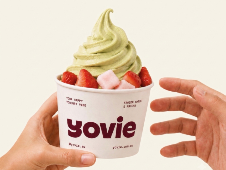 Yovie Frozen Yoghurt & Matcha slider image